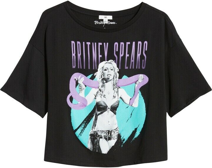 BP. Britney Spears Graphic Band Tee Top Britney Boa Size XL