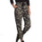 Know One Cares Women's Drawstring Waist Jogger Pant Multicolor Camouflage Size L