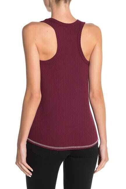 Socialite Waffle Knit Racerback Tank Top made in USA in Masara XS