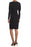 Max & Ash Deep V-Neck Puff Sleeve Dress In Black Size S $99