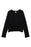 Nordstrom Kids' Twist Front Long Sleeve T-Shirt In Black Size XL 14-16