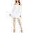 BCBGMaxAzria “AIYANA” Off-the -shoulder Dress in white size S