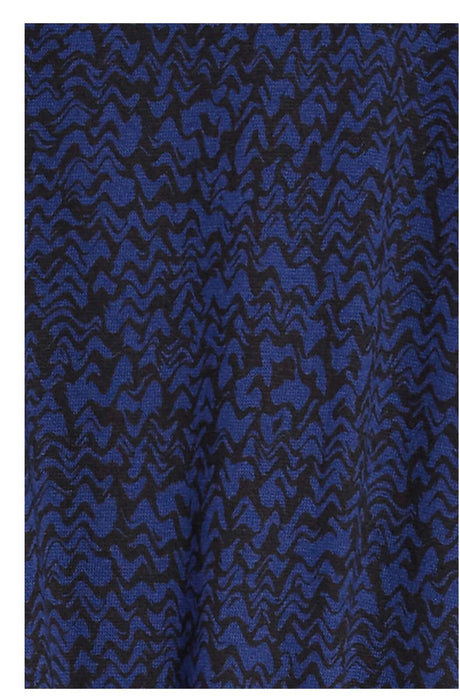 Zella Girl' Drop Waist Dress In Blue Twilight Wave Print Size Size XL 14-16 $45